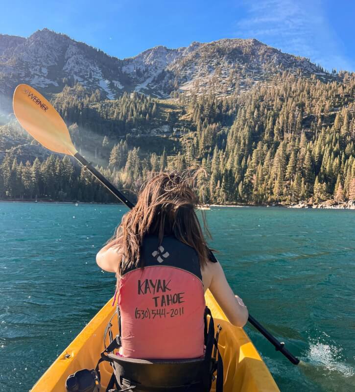 Kayaking or Paddle Boarding Emerald Bay Lake Tahoe, CA